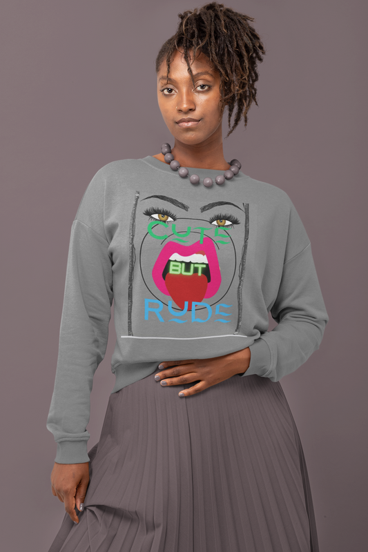 Cute but rude | Co-Tesh | Unisex Sweatshirt