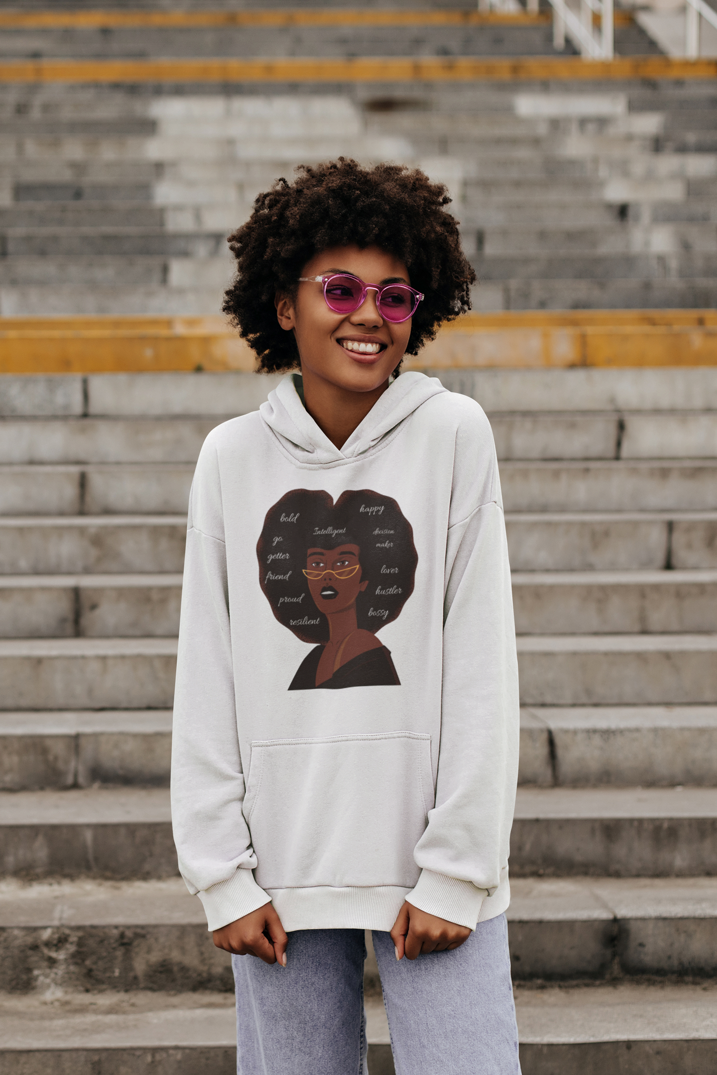 Afro Confidence | Co-Tesh Design Envy | Unisex Hoodie
