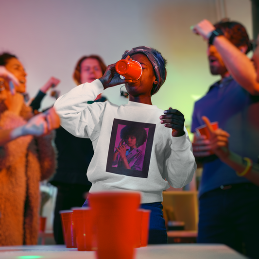 Purple Afro Queen | Co-Tesh | Unisex Sweatshirt