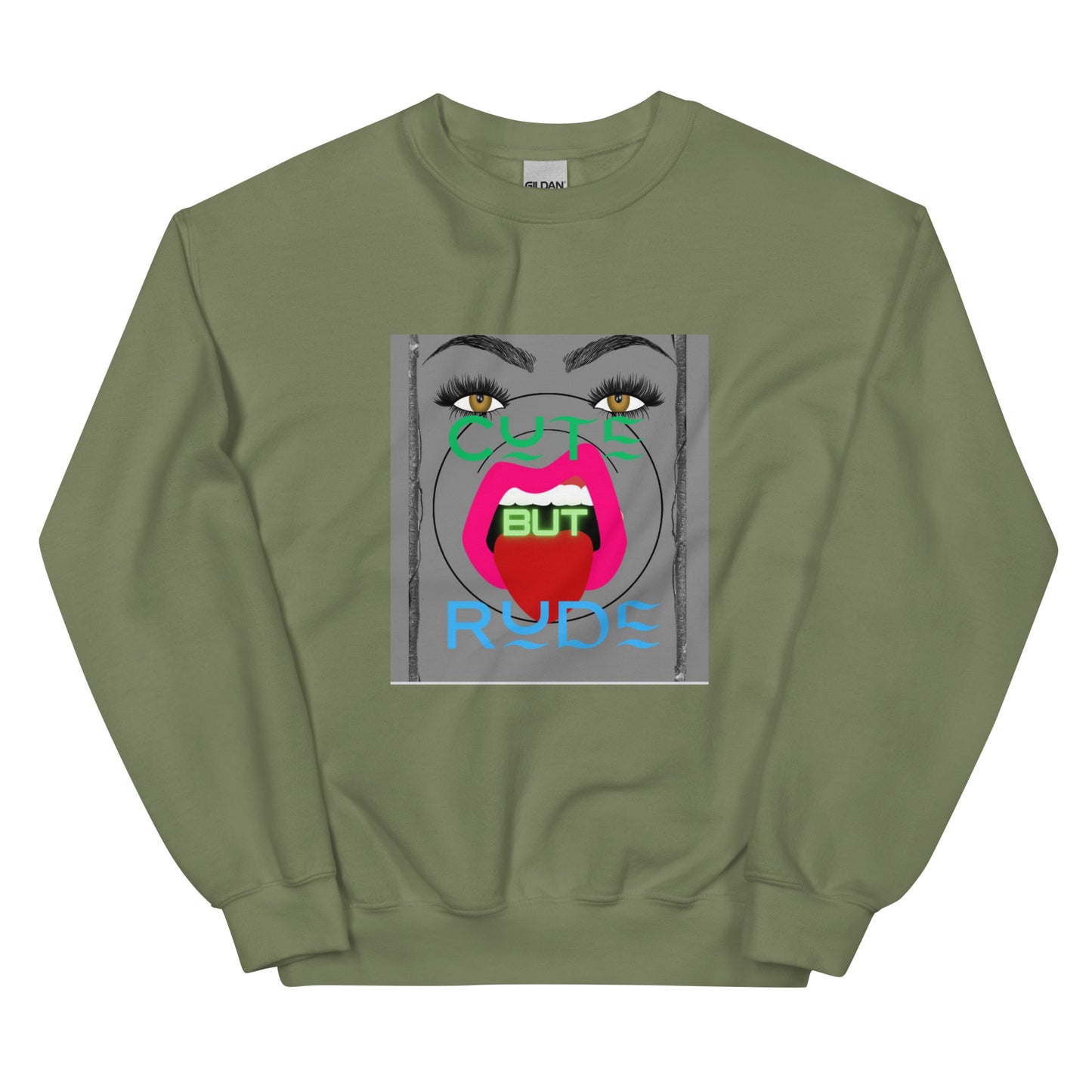 Cute but rude | Co-Tesh | Unisex Sweatshirt