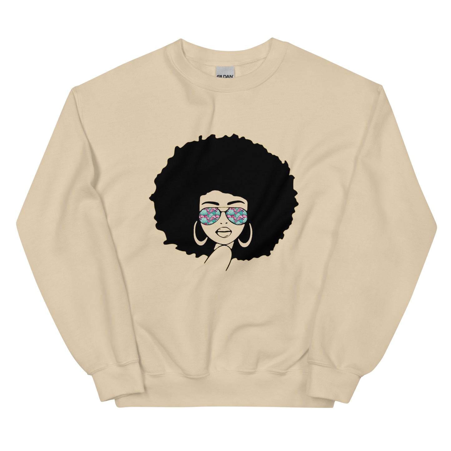 Afro Queen | Co-tesh | Unisex Sweatshirt