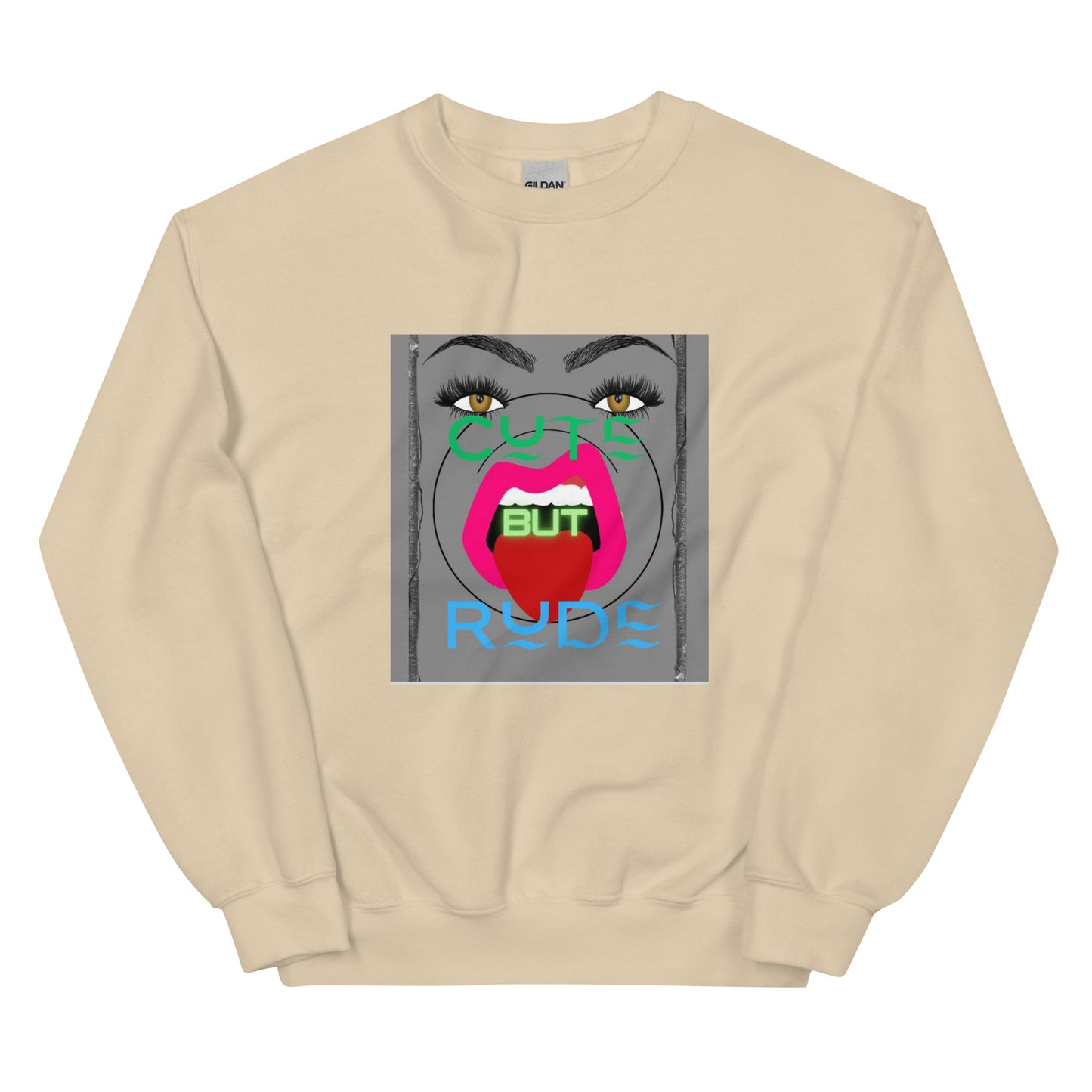 Cute but rude | Co-Tesh | Unisex Sweatshirt