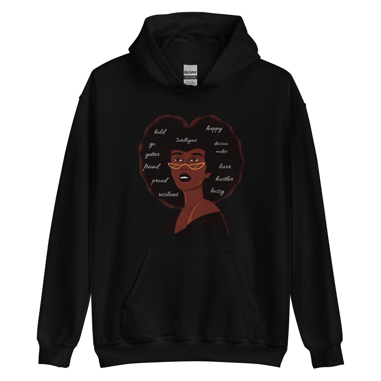 Afro Confidence | Co-Tesh Design Envy | Unisex Hoodie