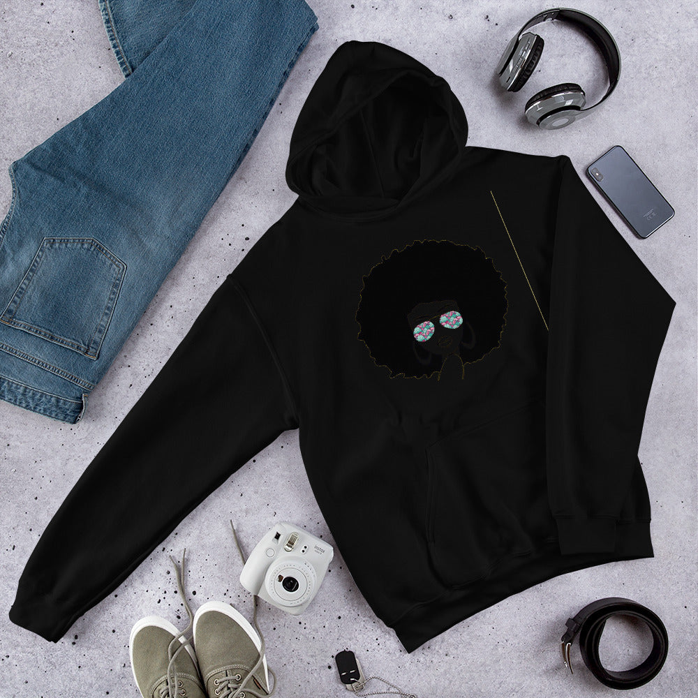 Afro Queen | Co-Tesh Design Envy | Unisex Hoodie
