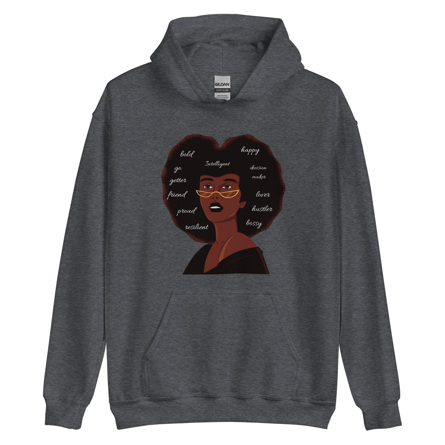 Afro Confidence | Co-Tesh Design Envy | Unisex Hoodie