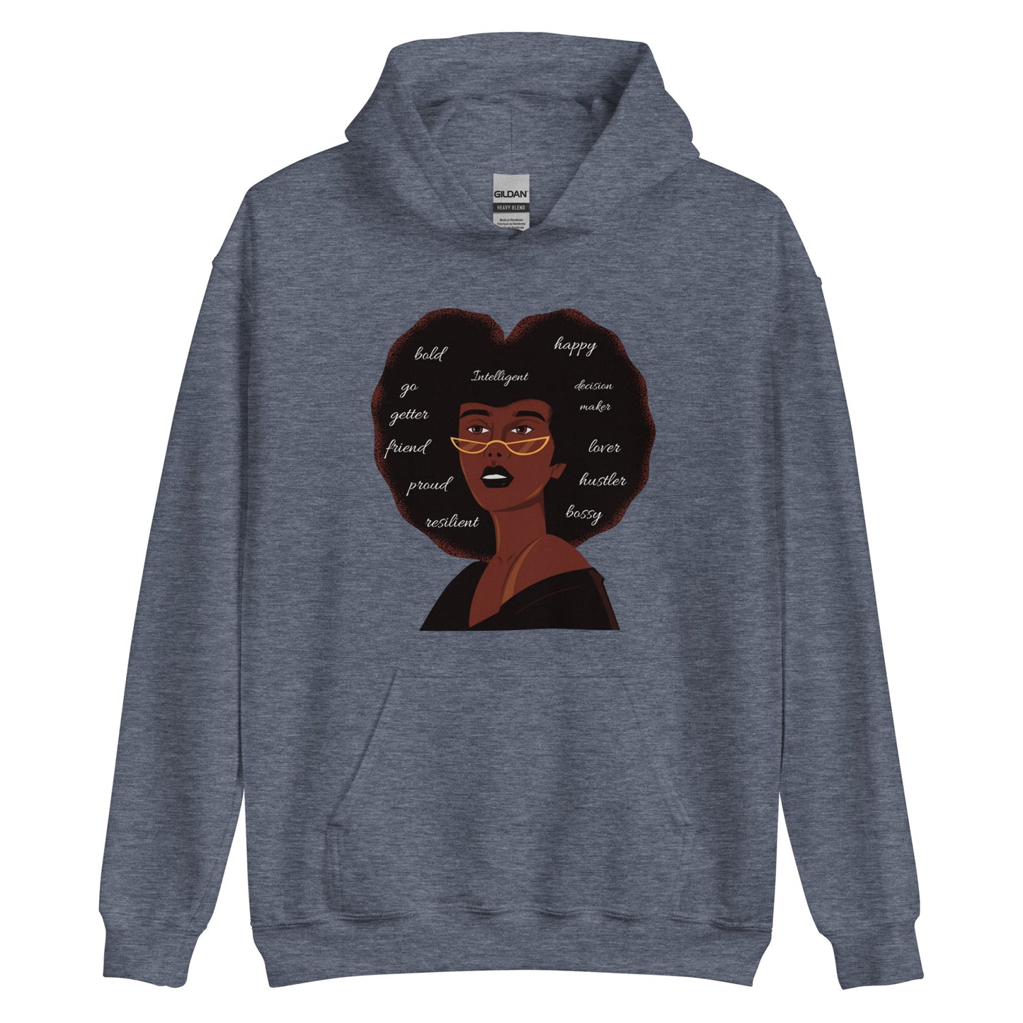 Afro Confidence | Co-Tesh Design Envy | Unisex Hoodie