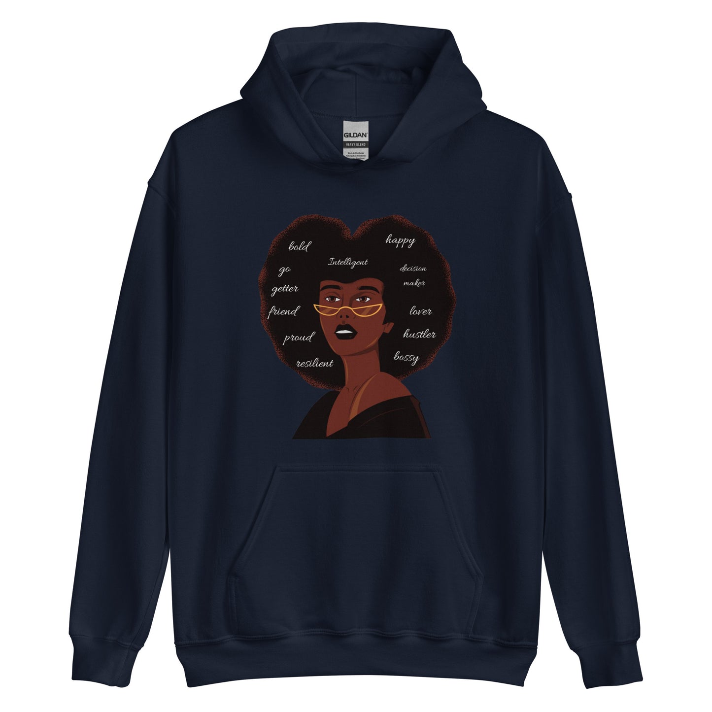 Afro Confidence | Co-Tesh Design Envy | Unisex Hoodie