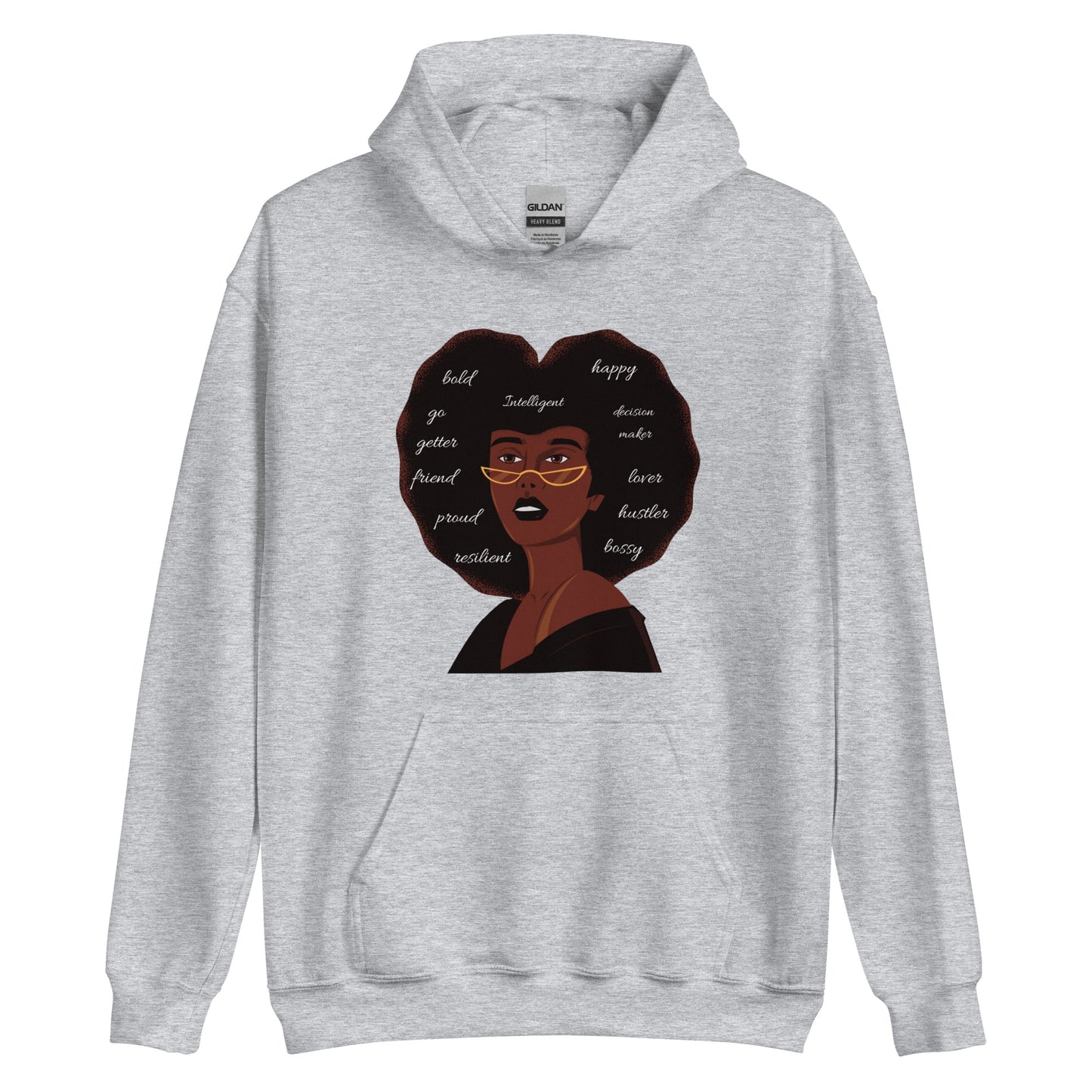 Afro Confidence | Co-Tesh Design Envy | Unisex Hoodie