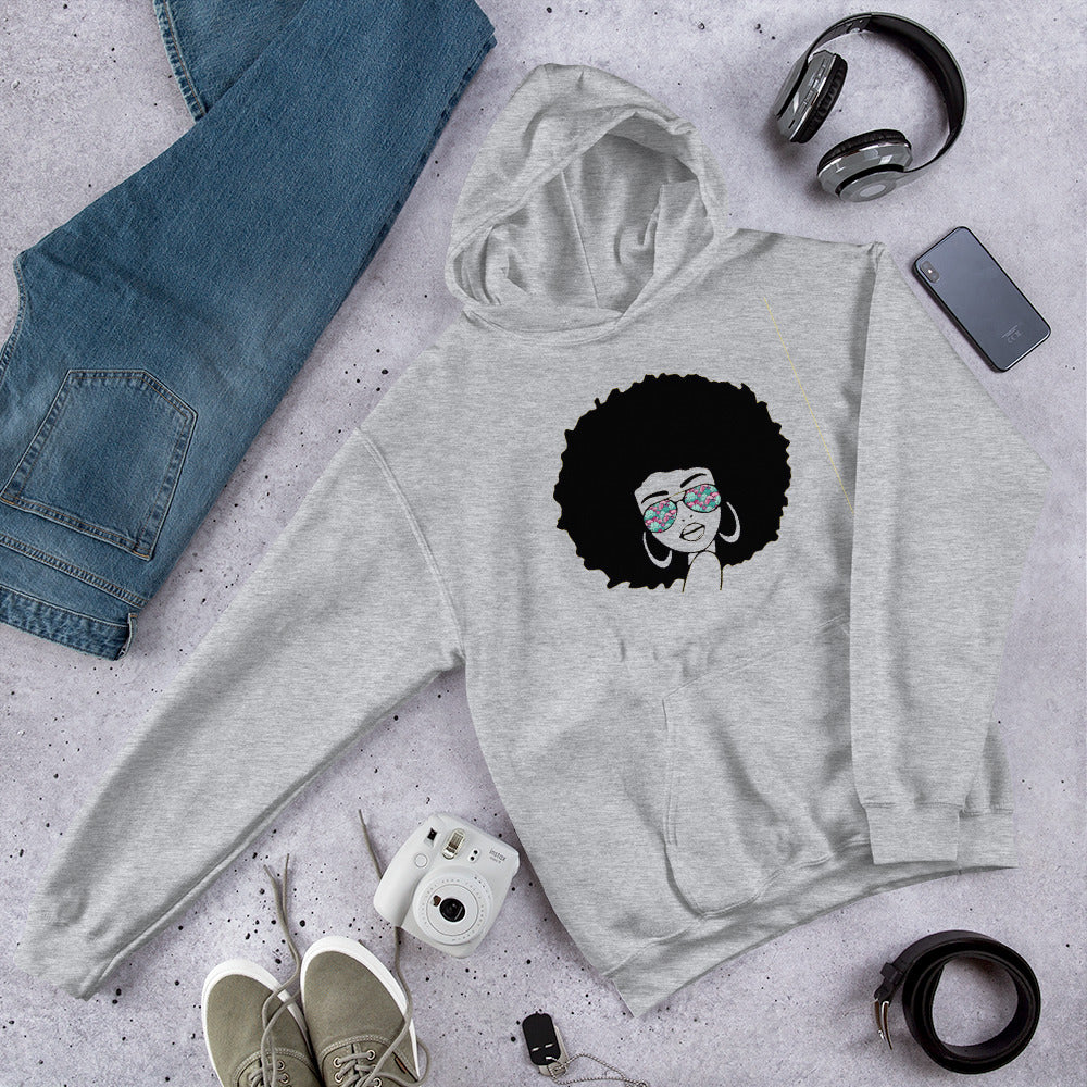Afro Queen | Co-Tesh Design Envy | Unisex Hoodie