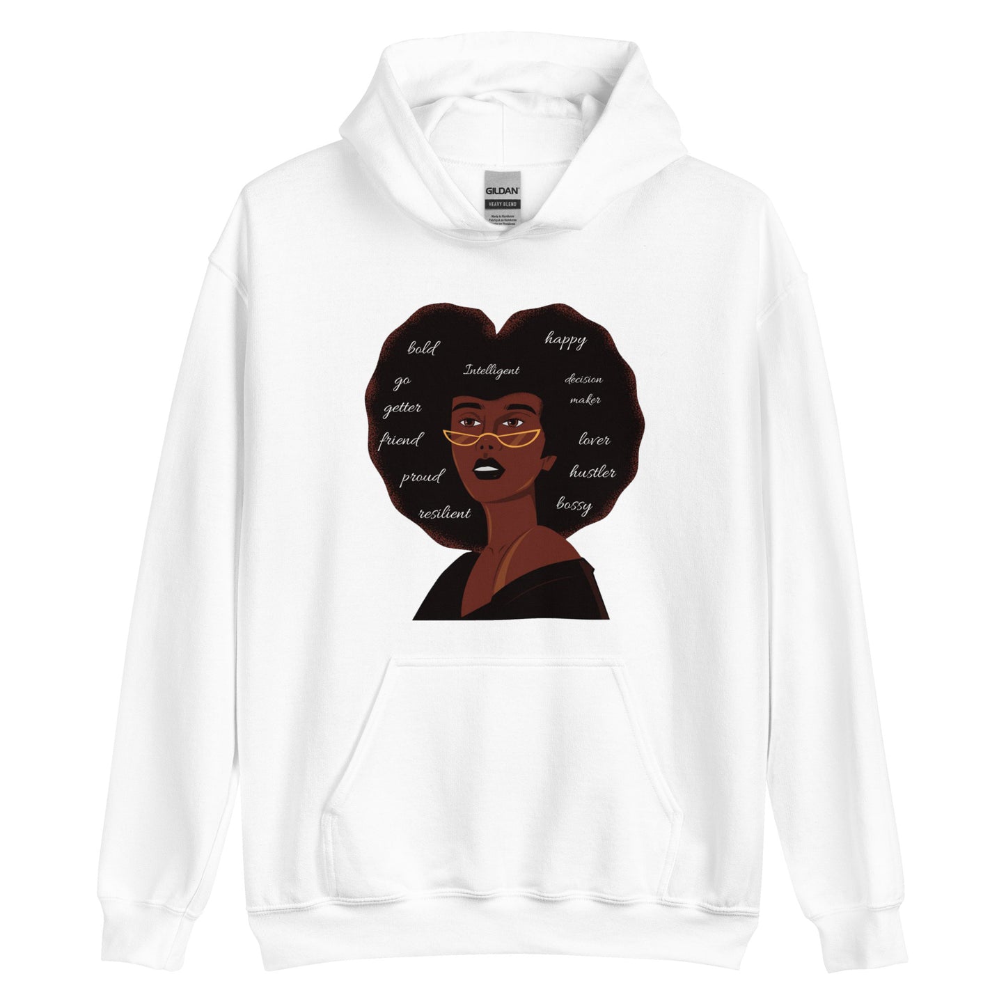 Afro Confidence | Co-Tesh Design Envy | Unisex Hoodie