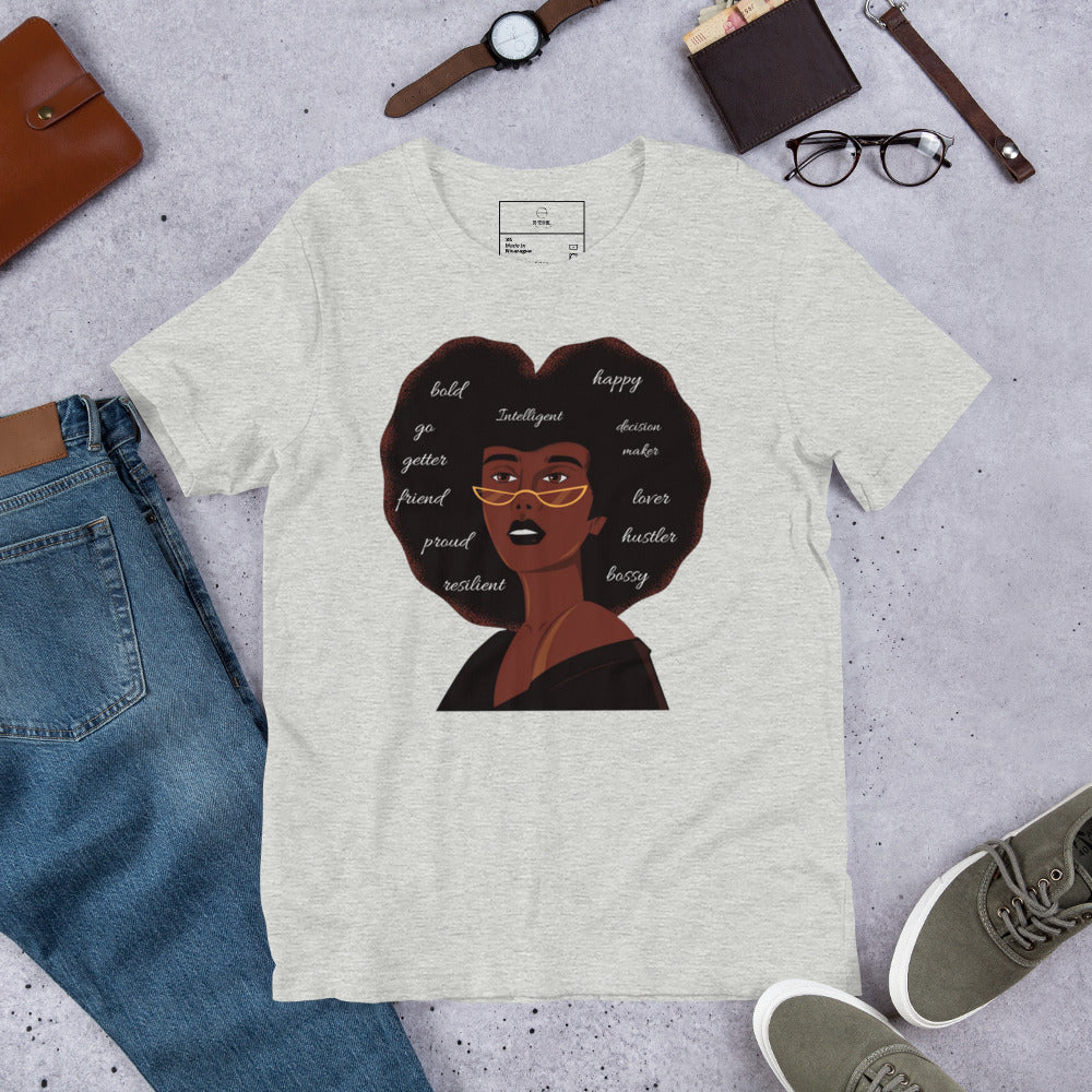 Confident Afro Queen | Co-Tesh | Unisex t-shirt