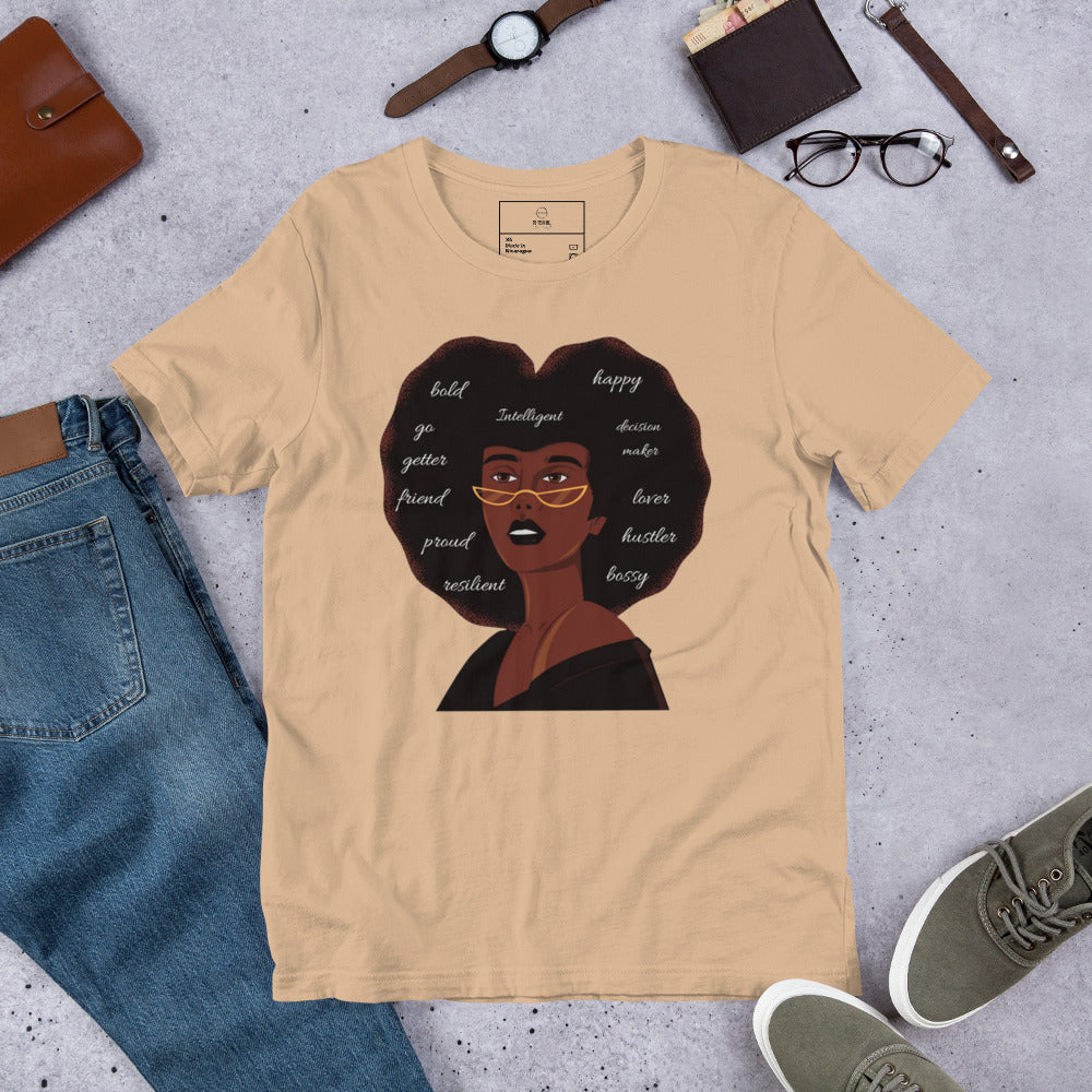 Confident Afro Queen | Co-Tesh | Unisex t-shirt