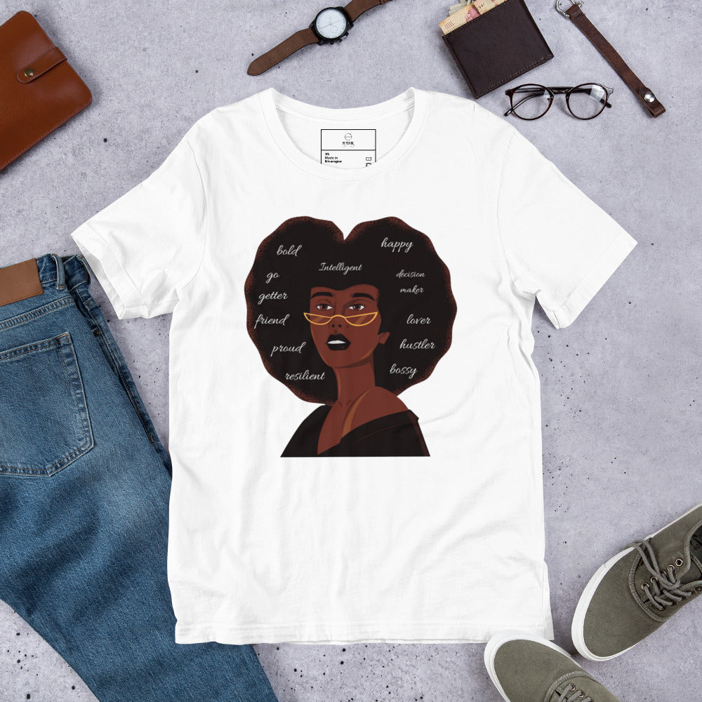 Confident Afro Queen | Co-Tesh | Unisex t-shirt