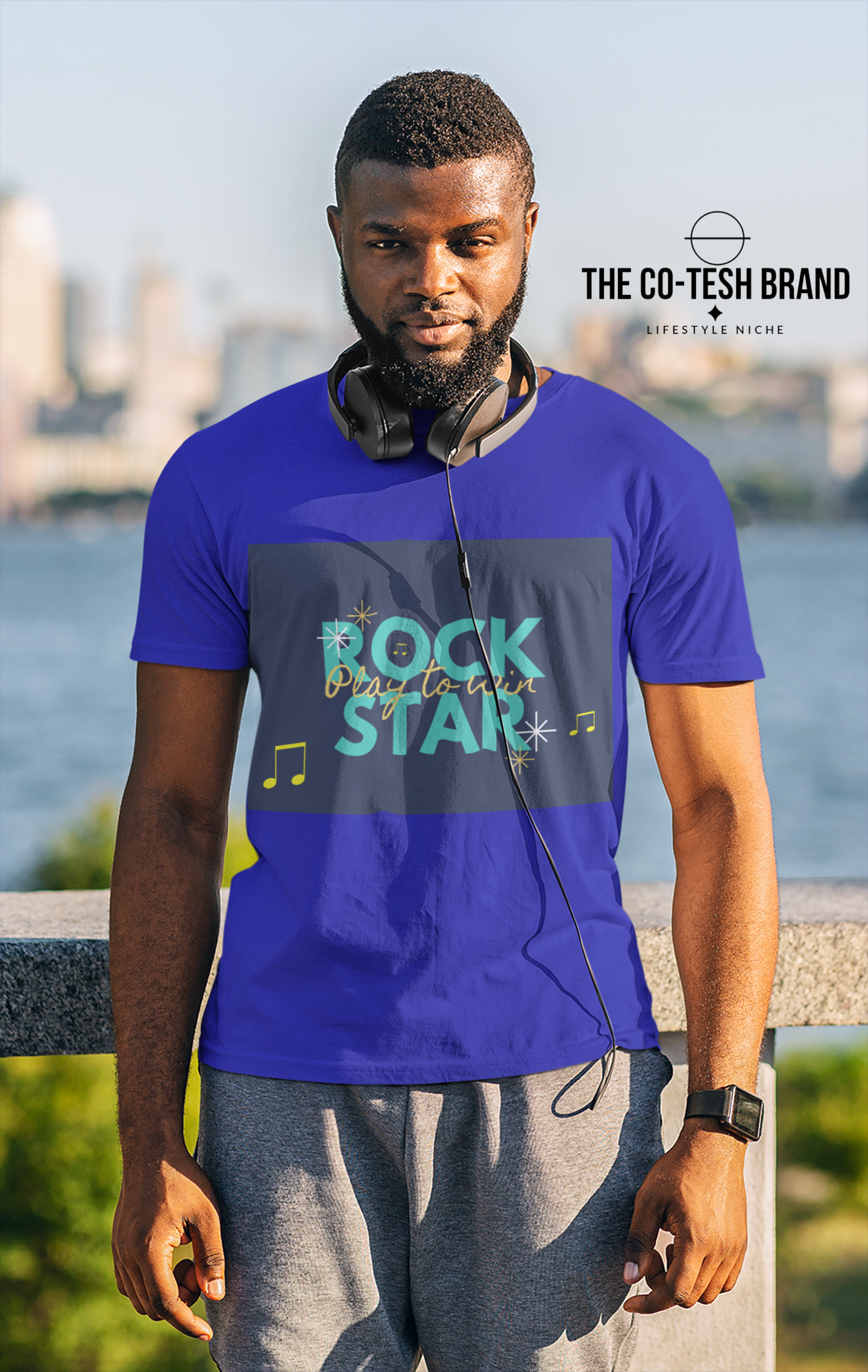Rock Star-Short-Sleeve Unisex T-Shirt-by Co-Tesh