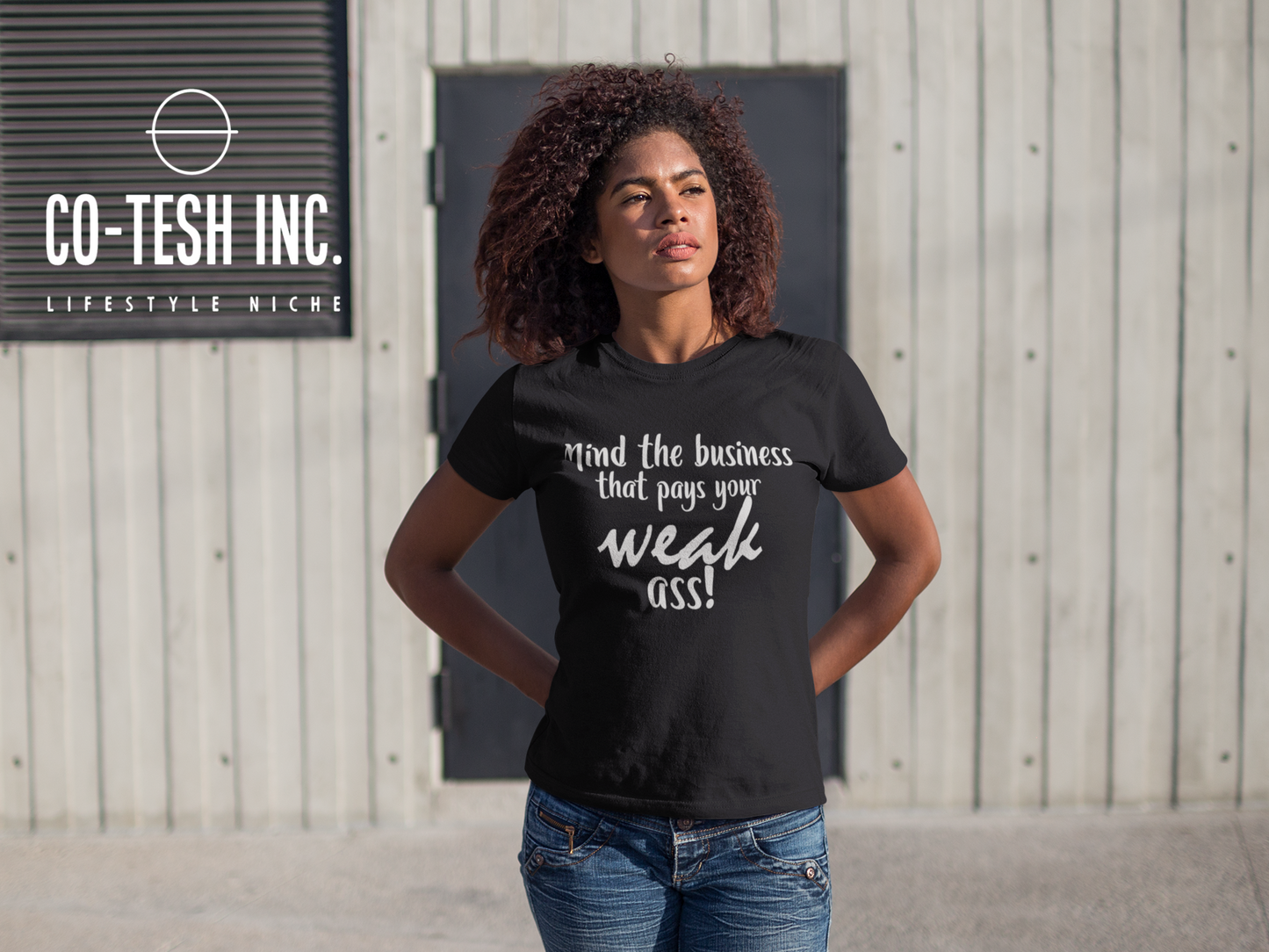 Mind the business that pays you weak ass Short-Sleeve Unisex T-Shirt | Expression Tees | Cotesh