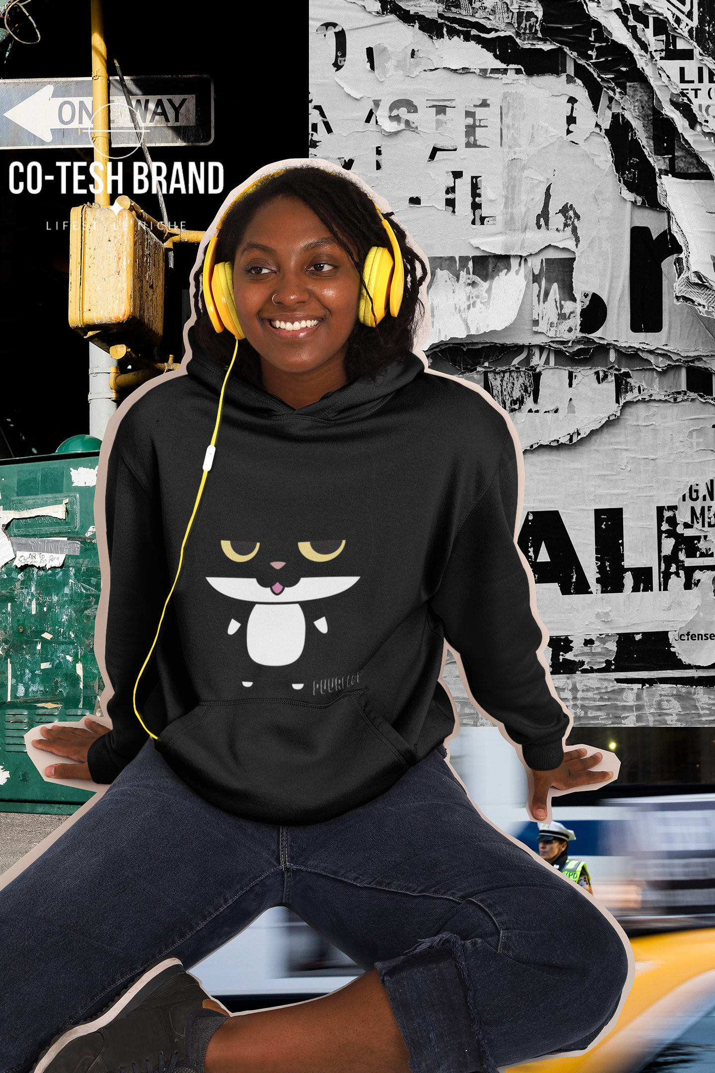 Purrfect Unisex fleece hoodie