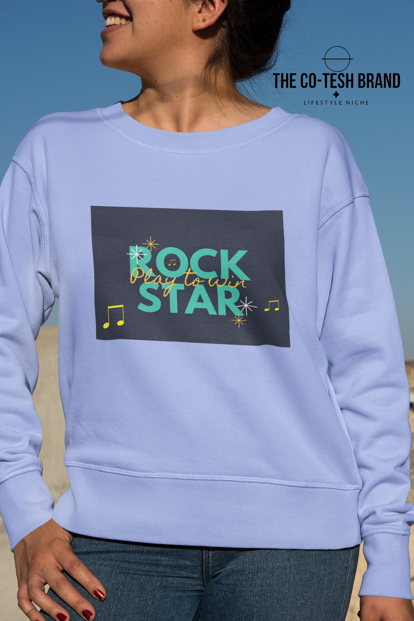 Rock Star-Unisex Sweatshirt by Co-Tesh