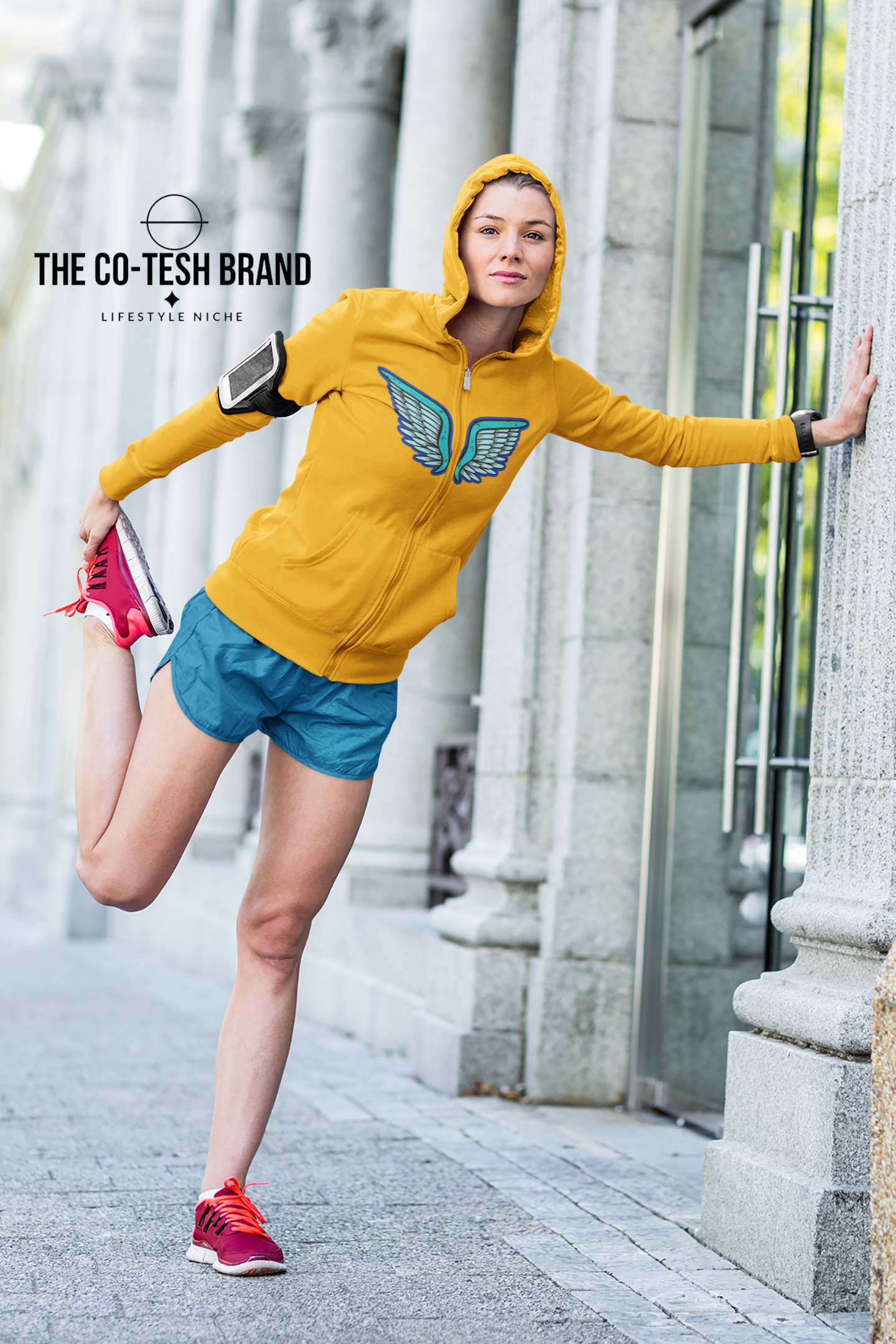 Angel Wings-Unisex zip hoodie by Co-Tesh