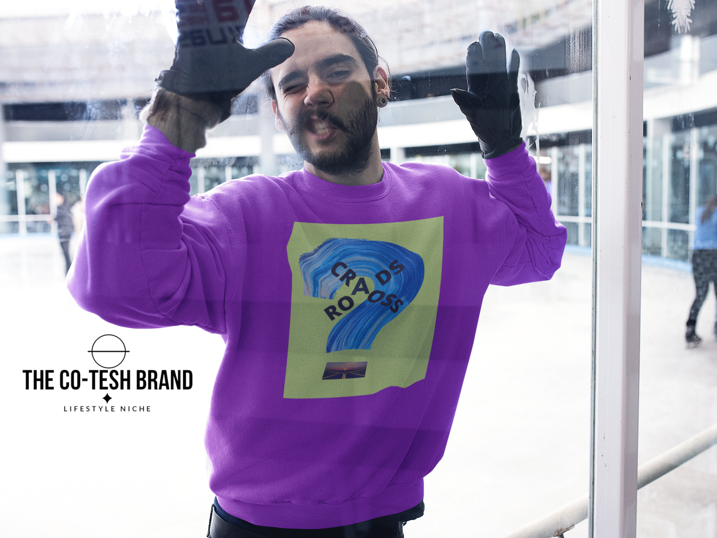 Cross Roads-Unisex Sweatshirt by Co-Tesh