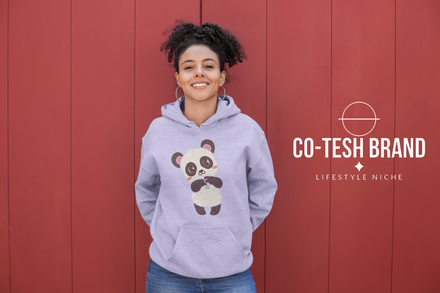 Cute panda Unisex fleece hoodie