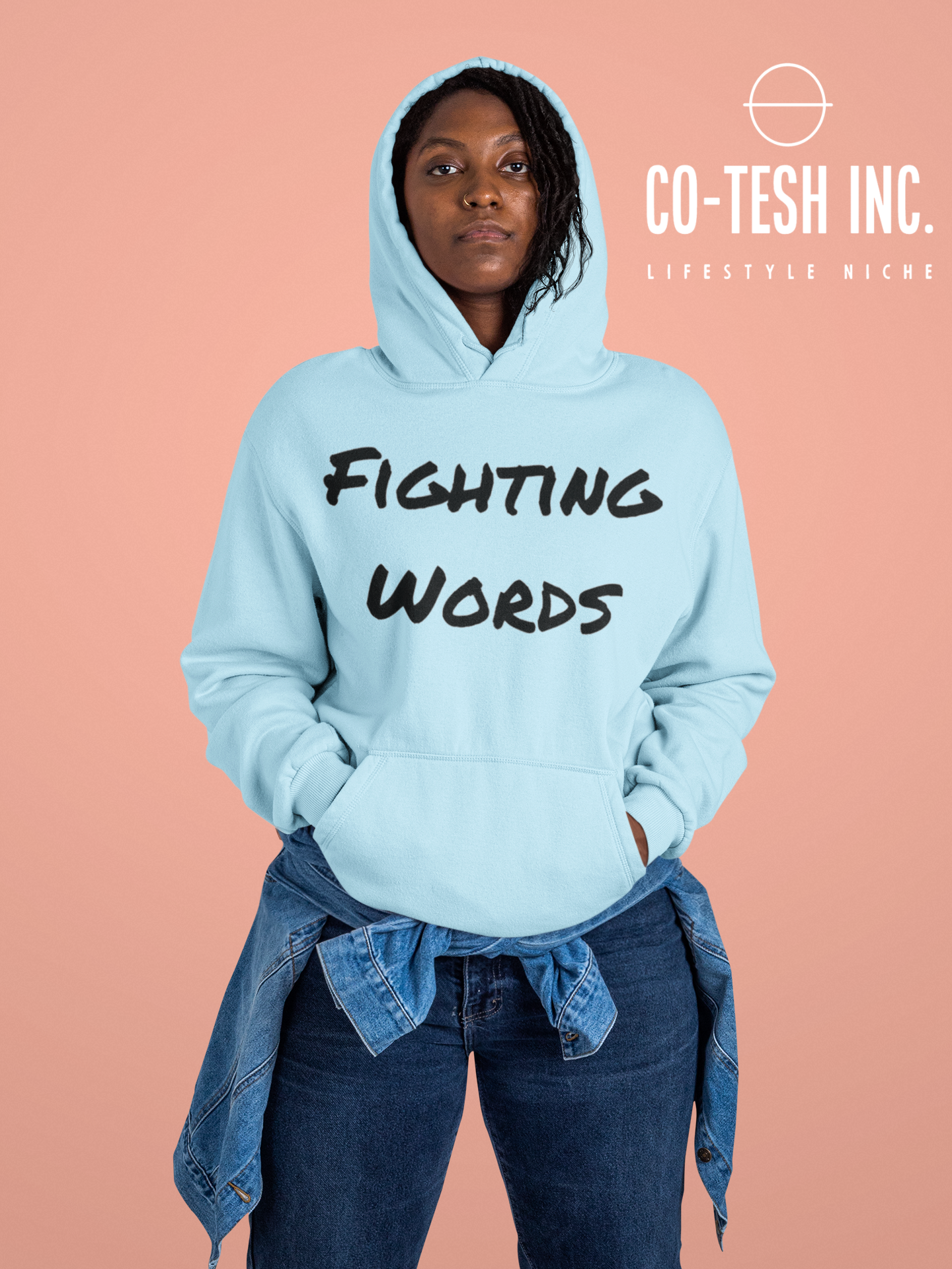 Fighting words Unisex Hoodie Cotesh Blending Trends