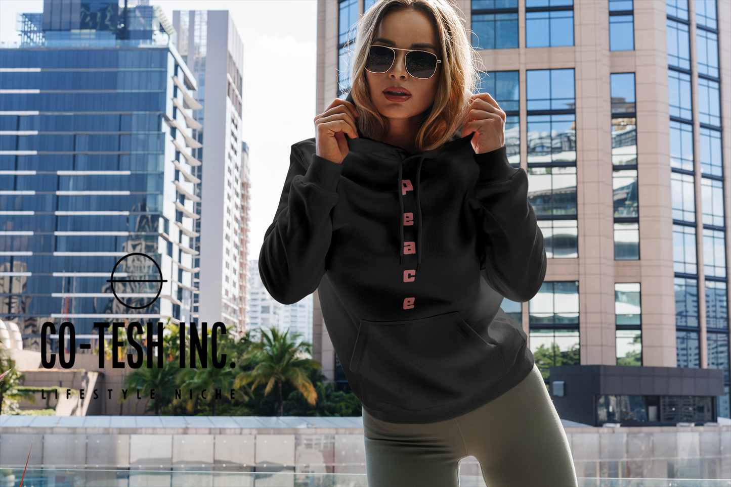 Peace Unisex Hoodie Cotesh Blending Trends