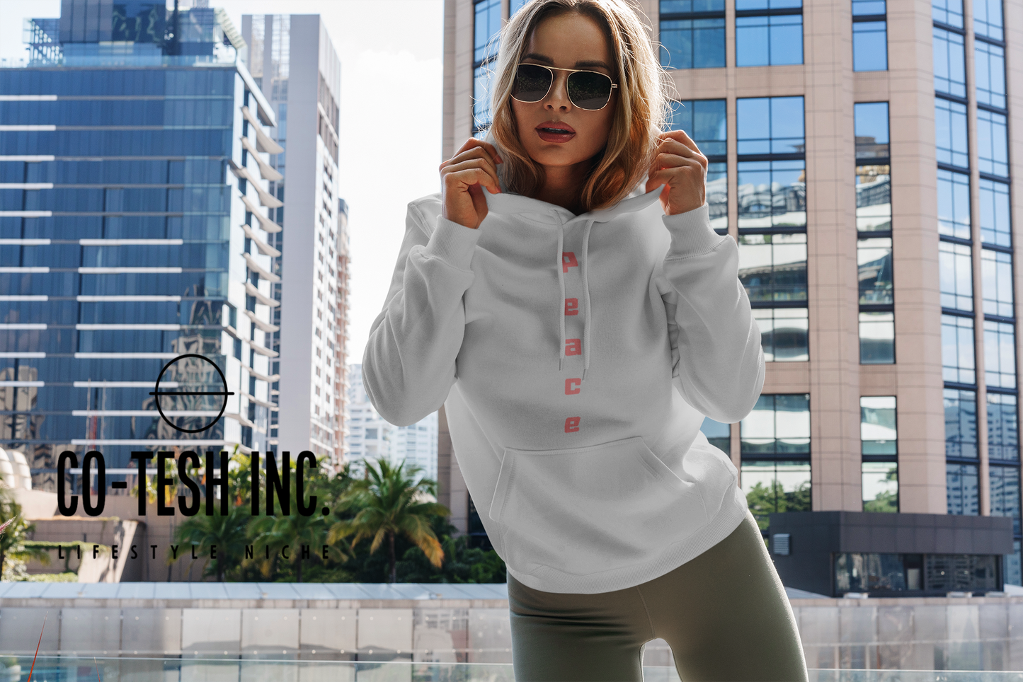 Peace Unisex Hoodie Cotesh Blending Trends