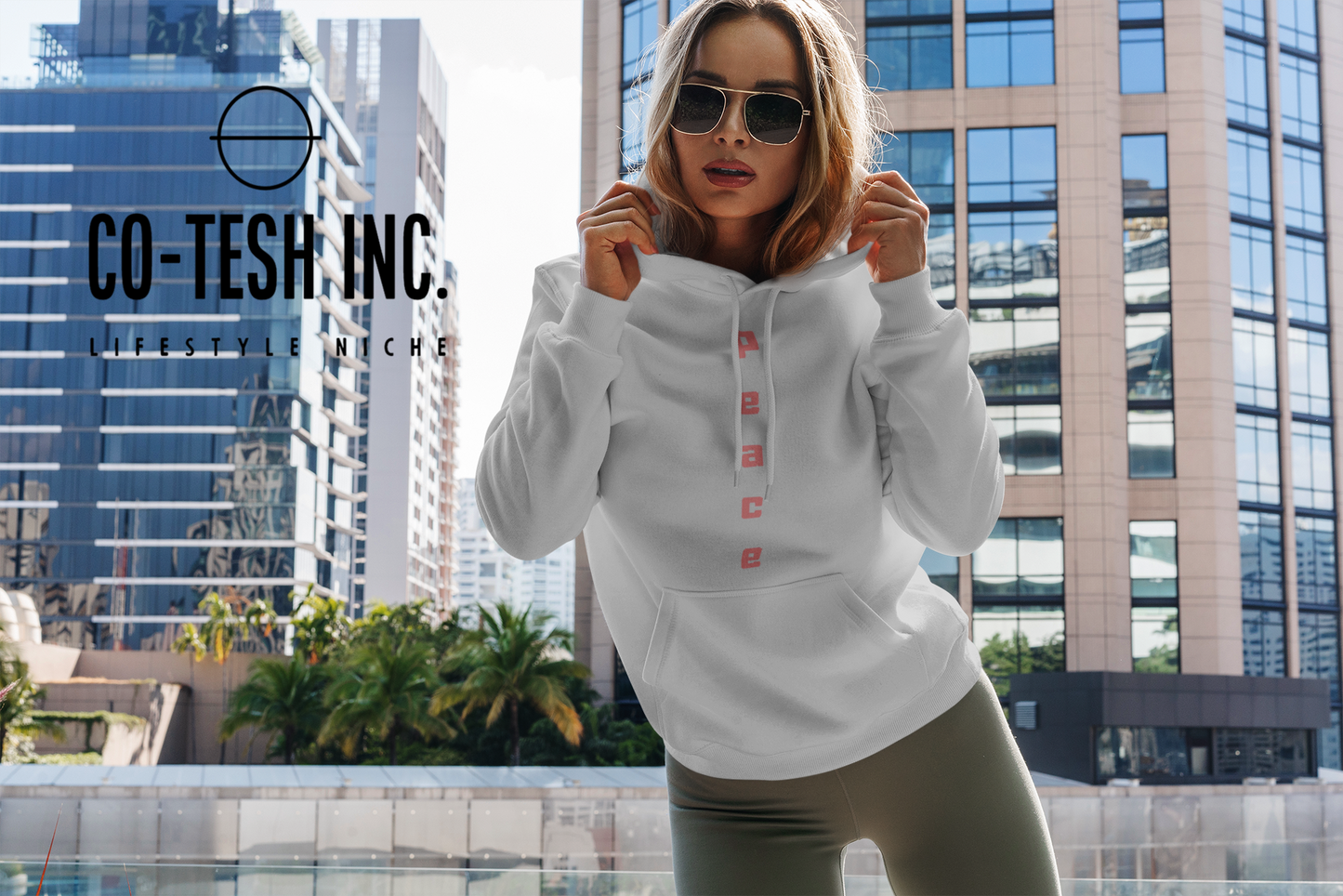 Peace Unisex Hoodie Cotesh Blending Trends