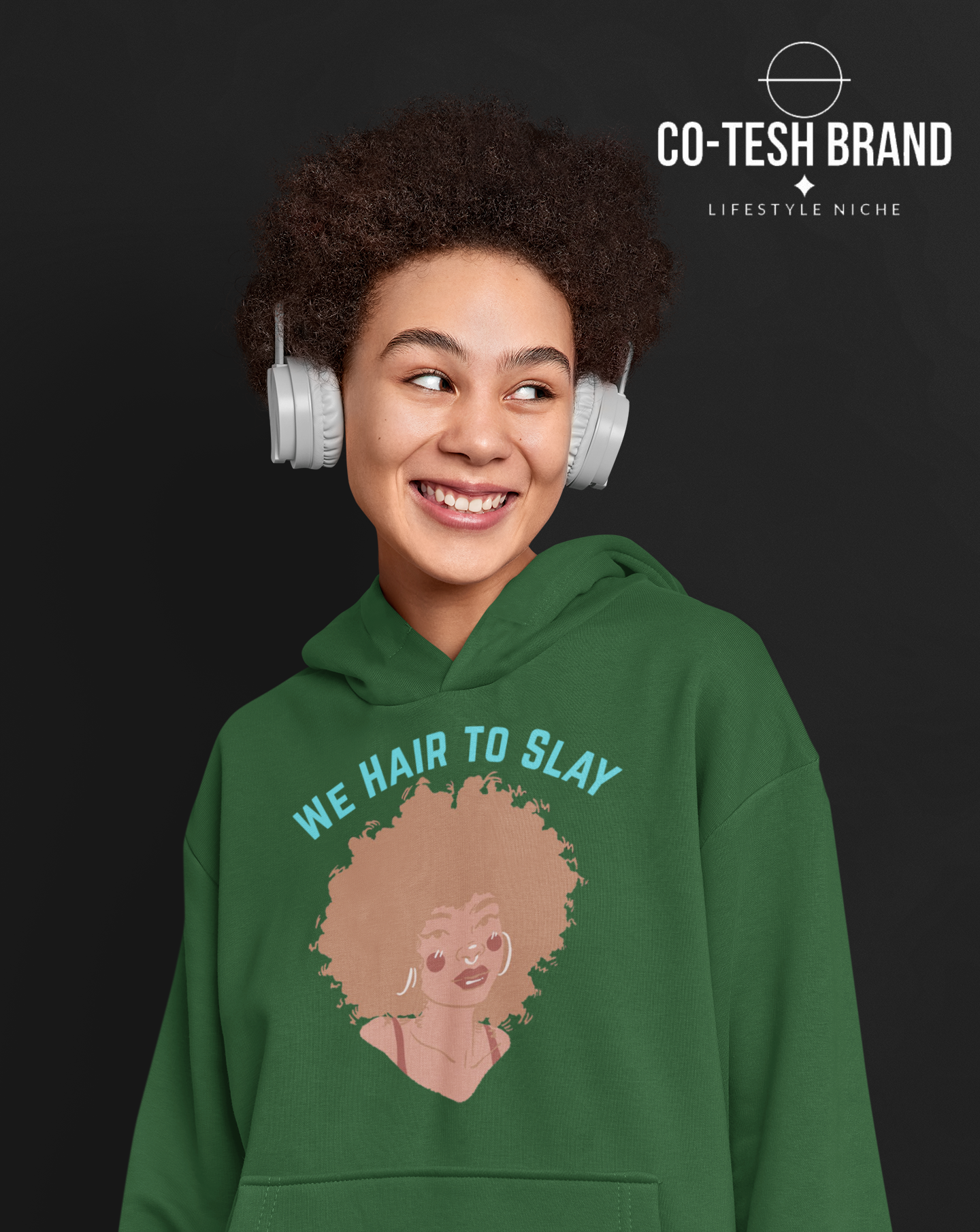 Hair to Slay Unisex fleece hoodie