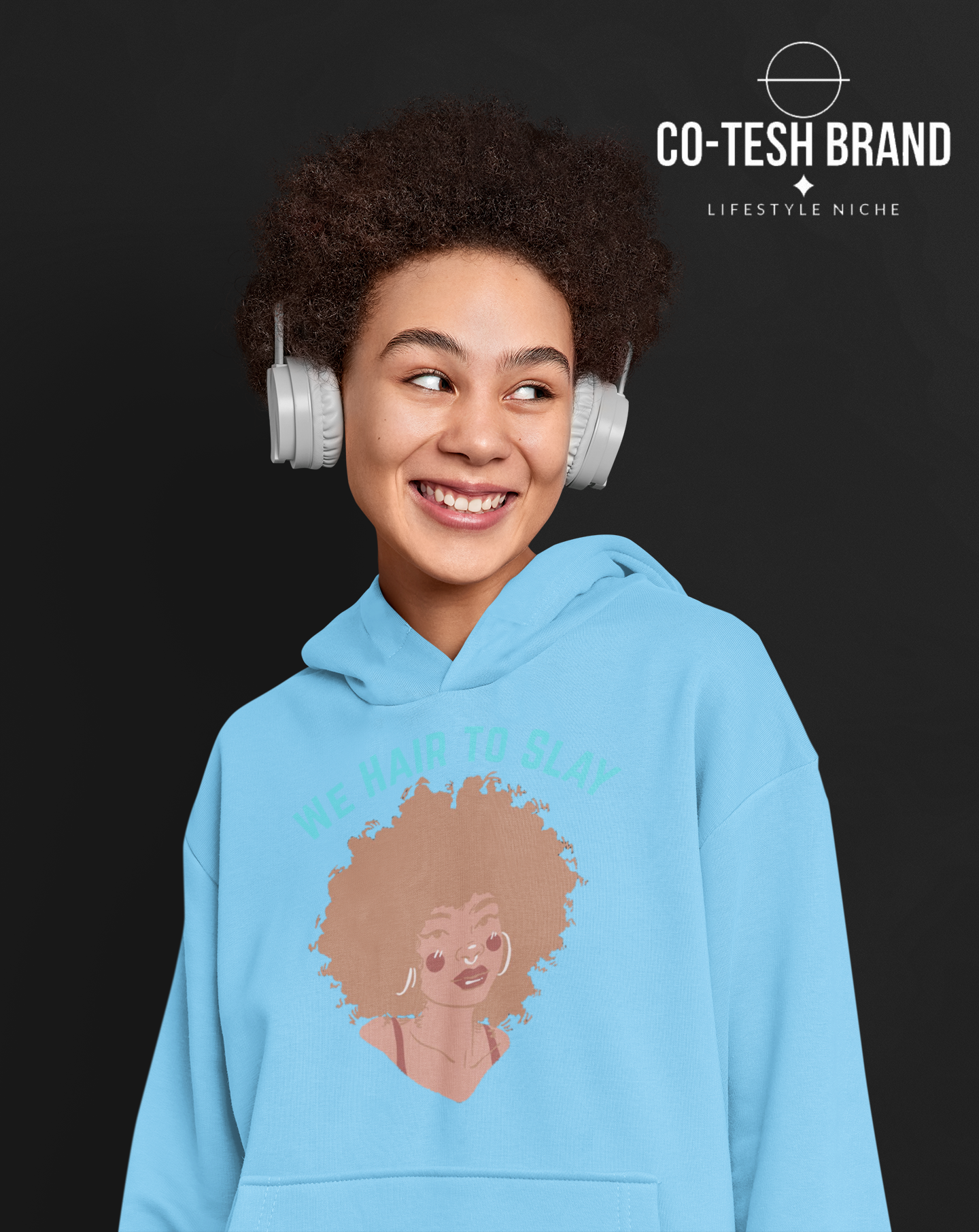 Hair to Slay Unisex fleece hoodie