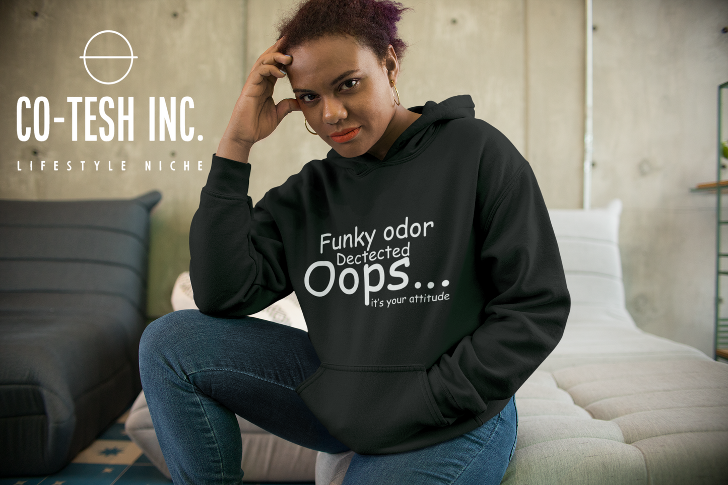 Funny odor dected Oops Unisex Hoodie | Cotesh | hoodiez