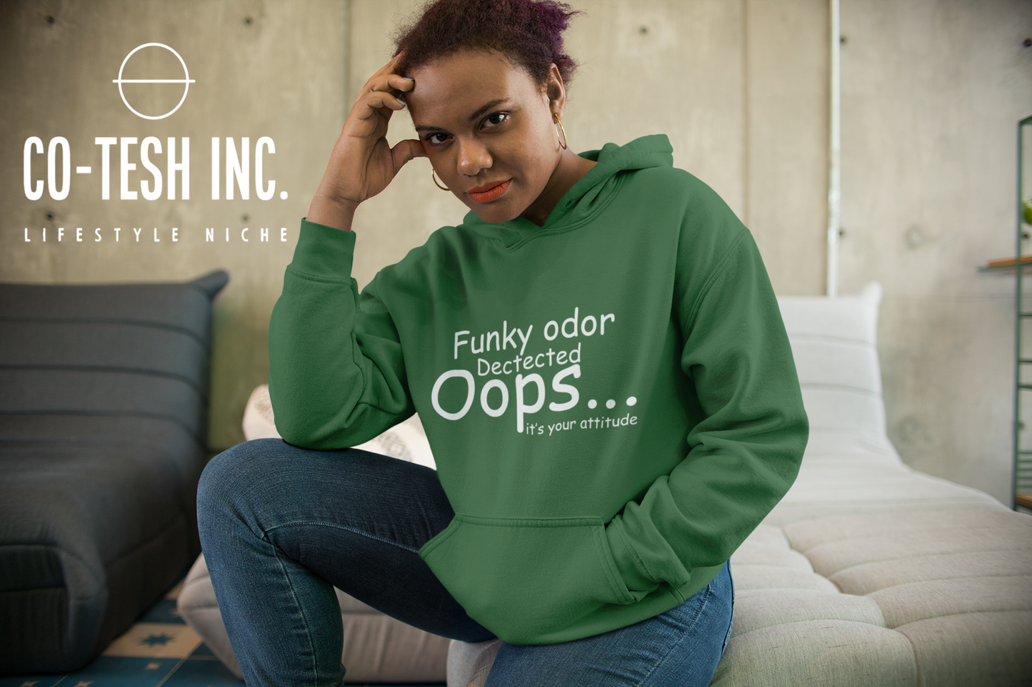 Funny odor dected Oops Unisex Hoodie | Cotesh | hoodiez