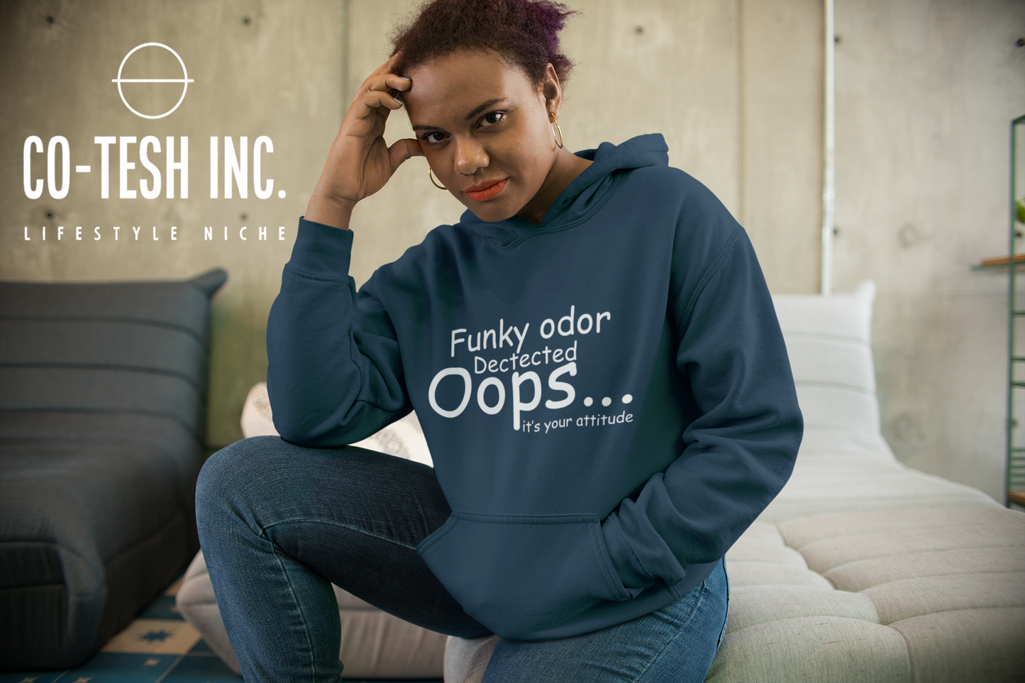 Funny odor dected Oops Unisex Hoodie | Cotesh | hoodiez