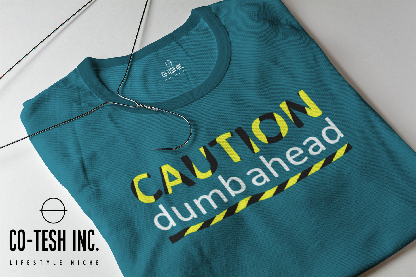 Caution Dumb Ahead | Short-Sleeve Unisex T-Shirt | Cotesh | Expression Teez