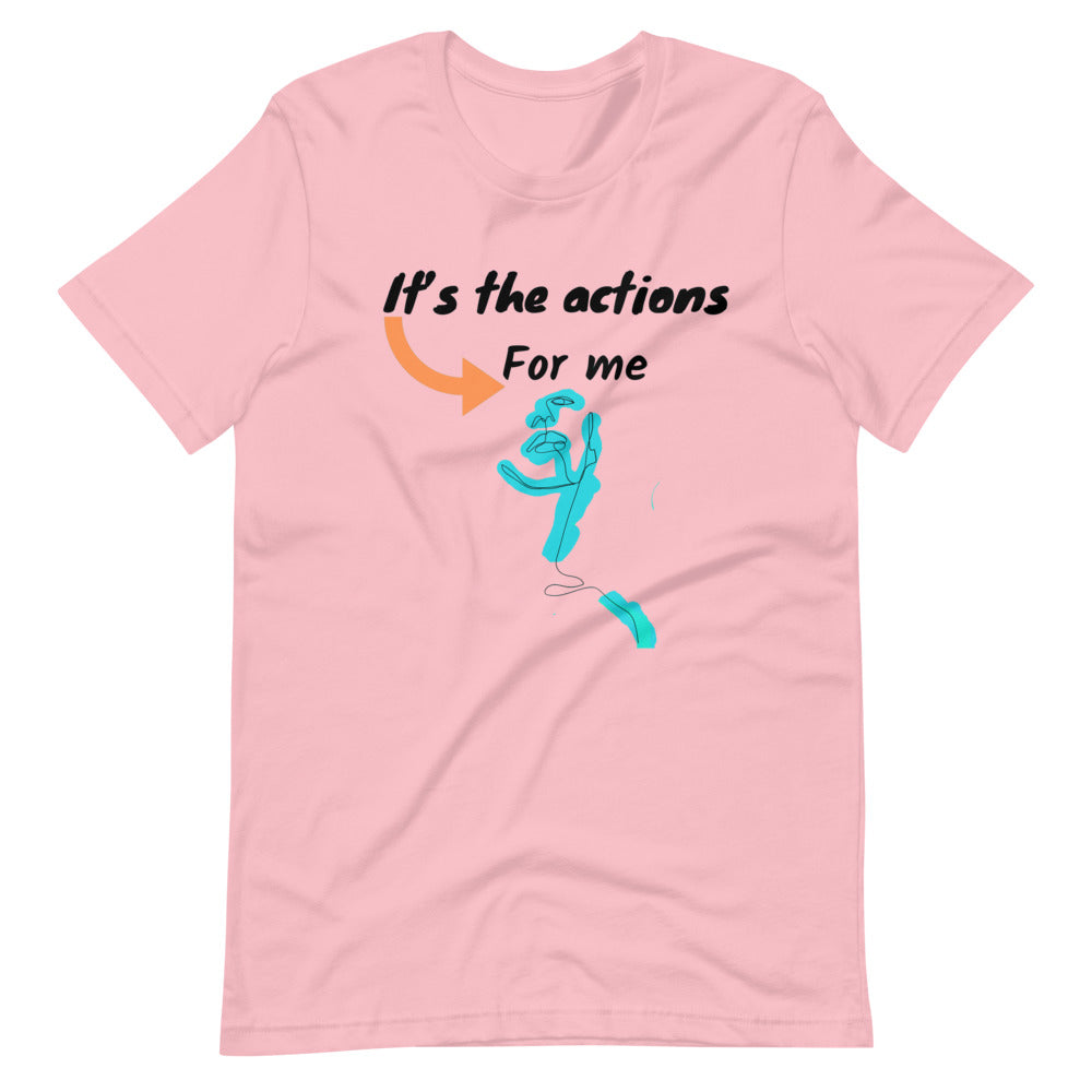 Its the action for me Short-Sleeve Unisex T-Shirt Cotesh Blending trends
