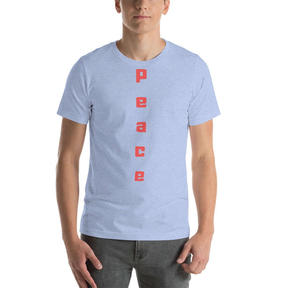 Peace Short-Sleeve Unisex T-Shirt Cotesh Blending trends