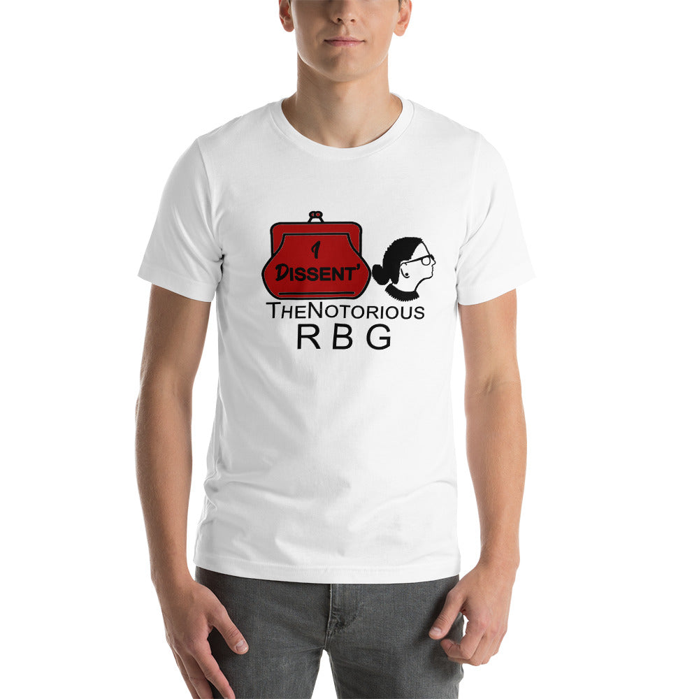 I Dissent The Notorious R B G Short-Sleeve Unisex T-Shirt | Cotesh | RBG