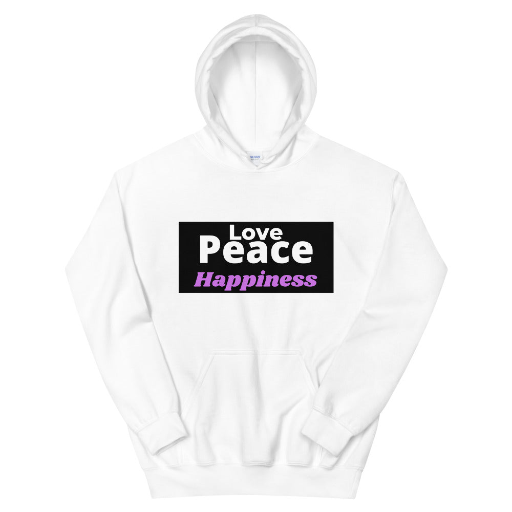 Love Peace Happiness Unisex Hoodie Cotesh