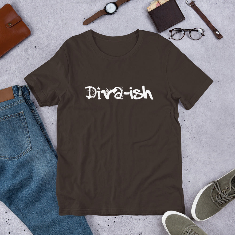 Diva-Ish | Short-Sleeve Unisex T-Shirt | Good Vibes | Cotesh