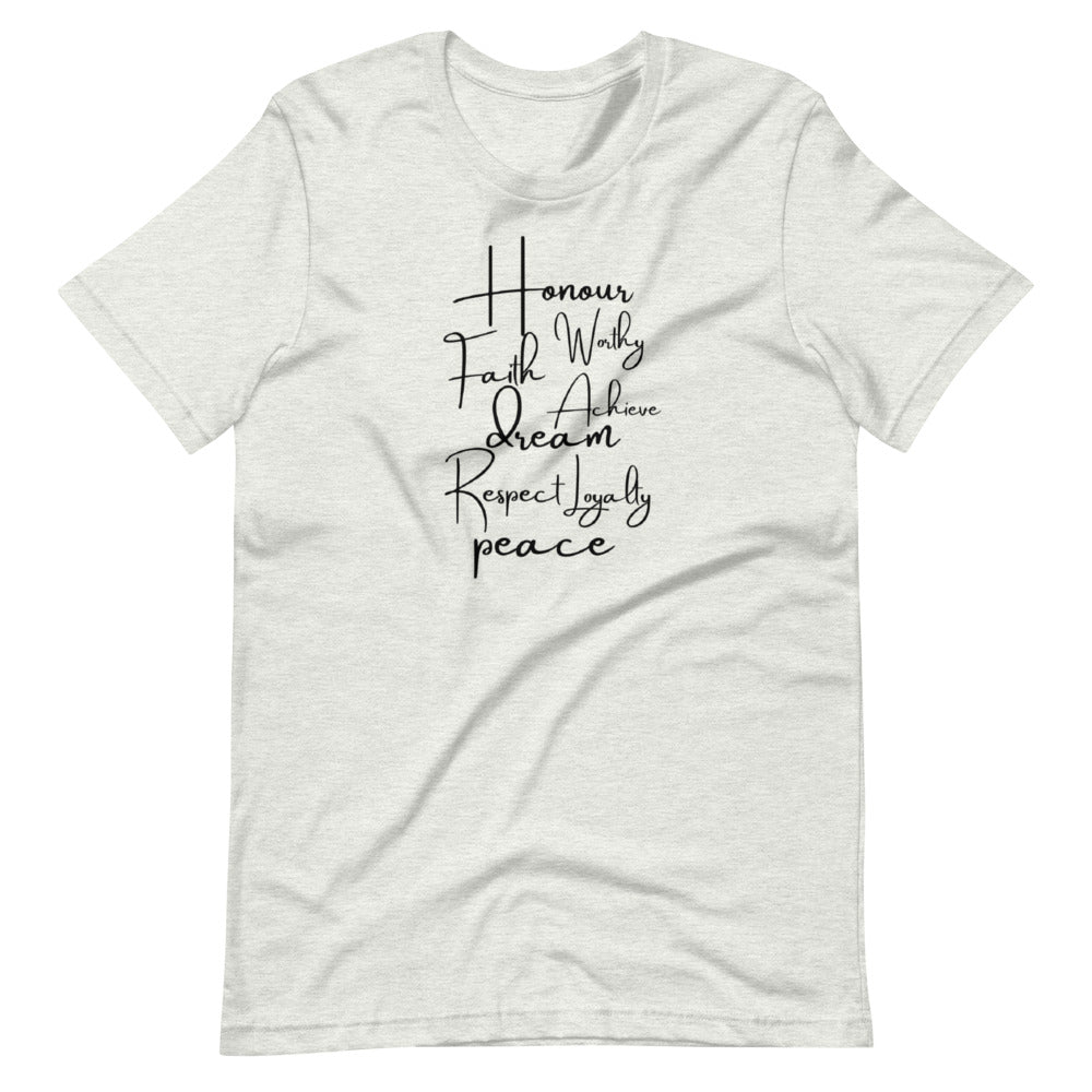 Honor Faith Worthy Short-Sleeve Unisex T-Shirt Cotesh
