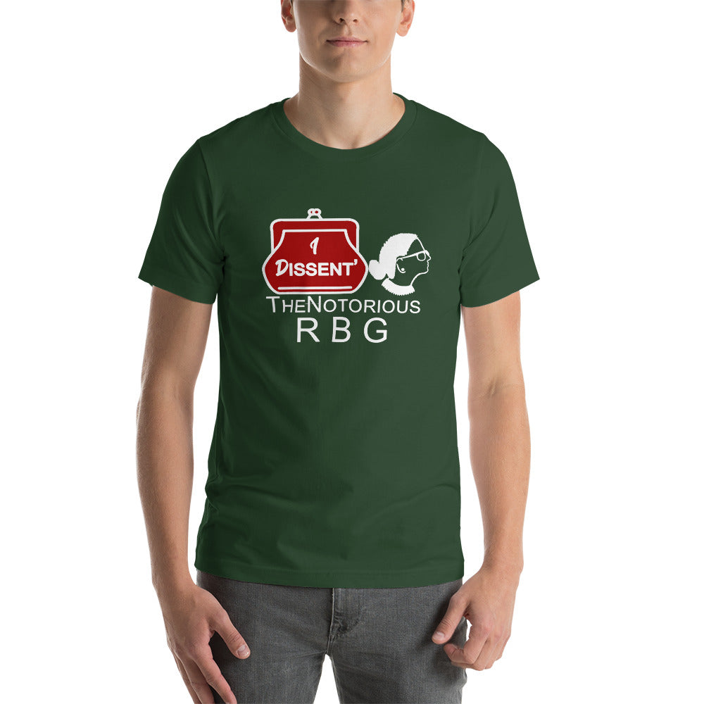 I Dissent The Notorious R B G Short-Sleeve Unisex T-Shirt | Cotesh | RBG