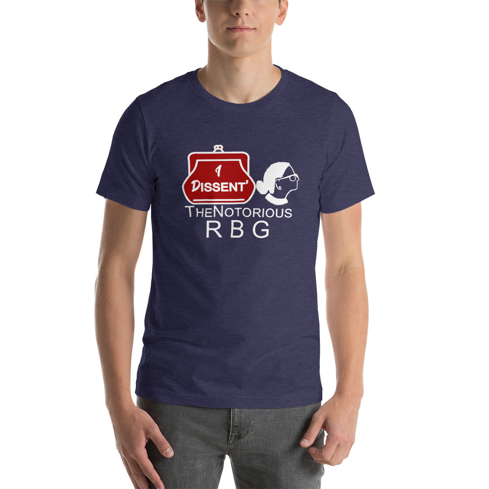 I Dissent The Notorious R B G Short-Sleeve Unisex T-Shirt | Cotesh | RBG