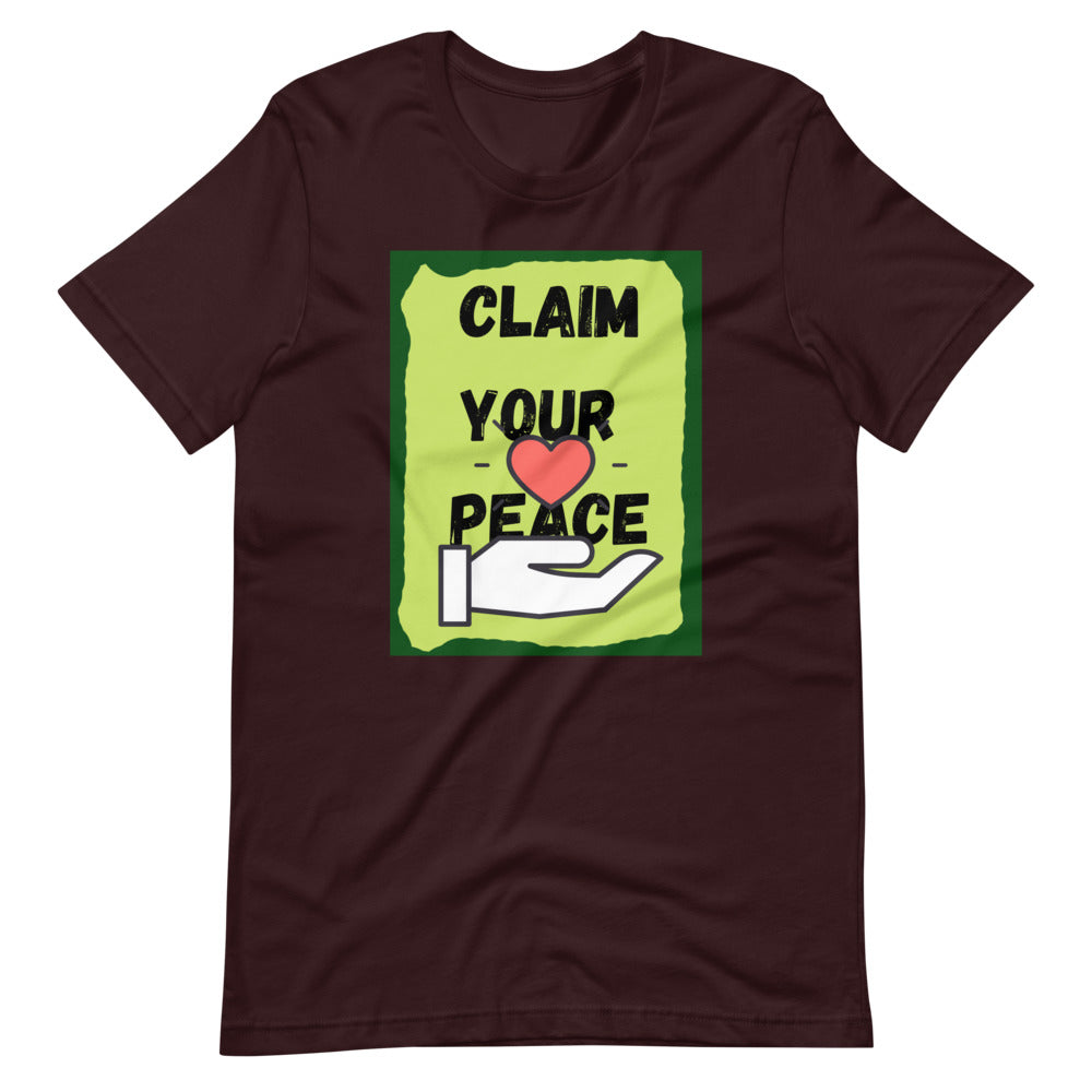 Claim Your Peace Short-Sleeve Unisex T-Shirt Cotesh