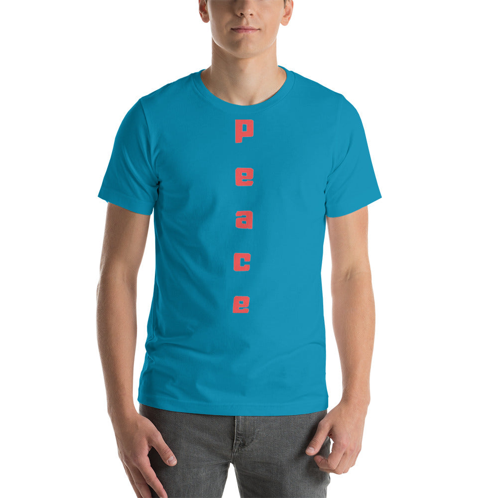 Peace Short-Sleeve Unisex T-Shirt Cotesh Blending trends