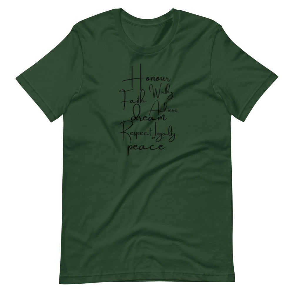 Honor Faith Worthy Short-Sleeve Unisex T-Shirt Cotesh