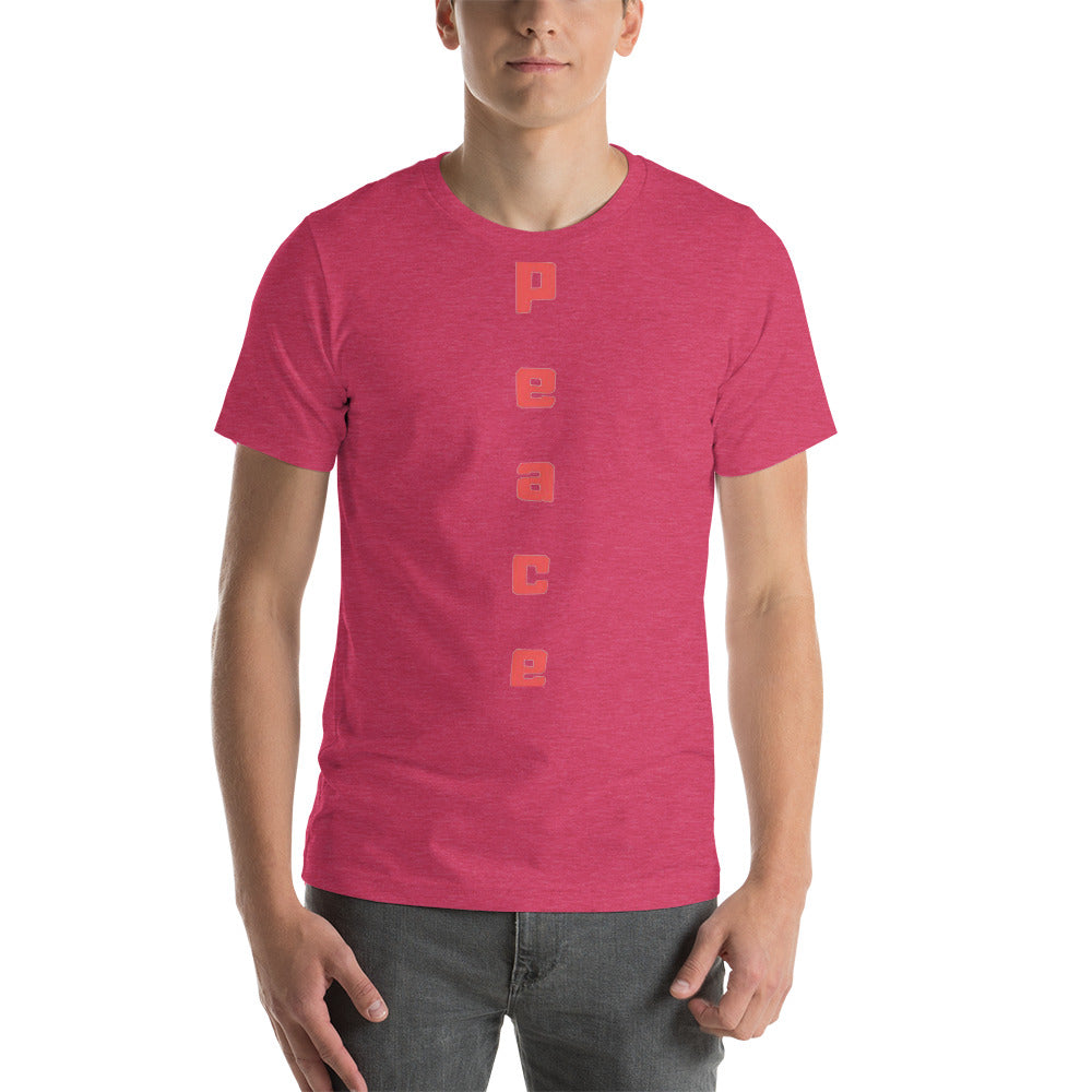 Peace Short-Sleeve Unisex T-Shirt Cotesh Blending trends