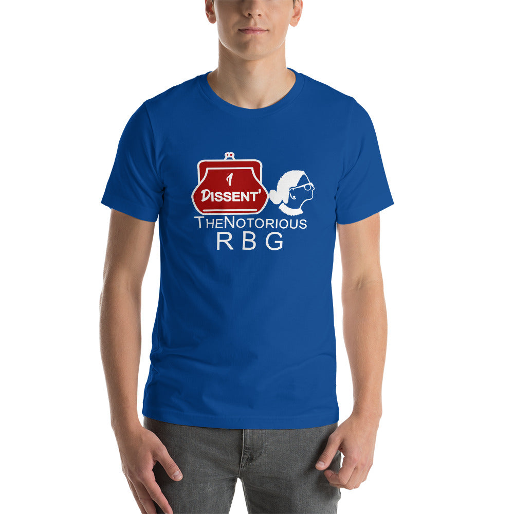 I Dissent The Notorious R B G Short-Sleeve Unisex T-Shirt | Cotesh | RBG