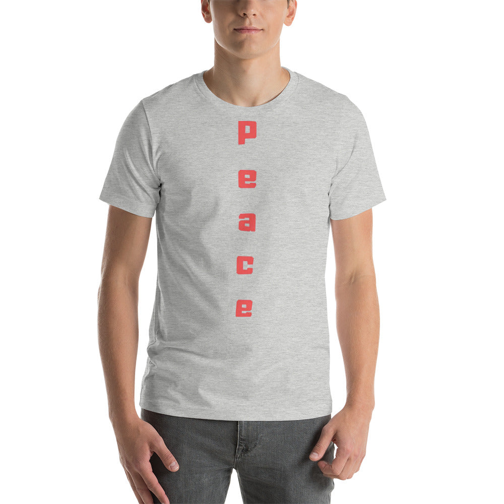 Peace Short-Sleeve Unisex T-Shirt Cotesh Blending trends