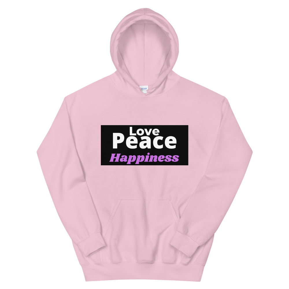 Love Peace Happiness Unisex Hoodie Cotesh
