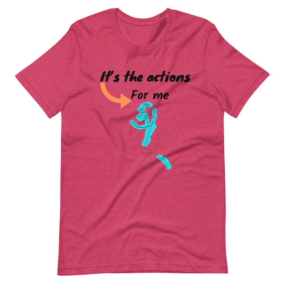 Its the action for me Short-Sleeve Unisex T-Shirt Cotesh Blending trends